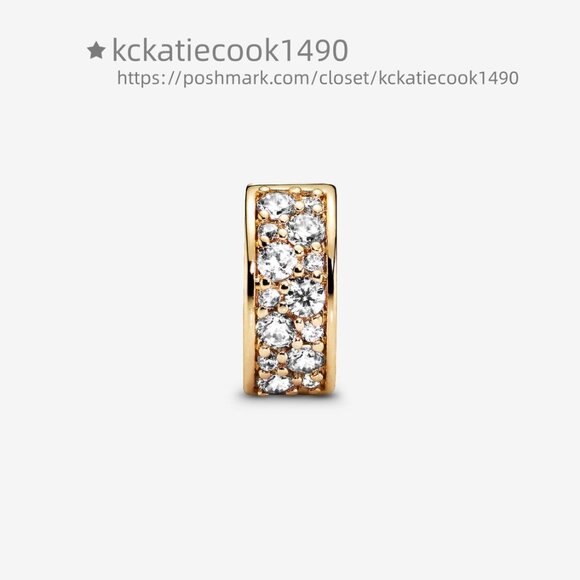 Pandora Clear Pavé Clip Charm - Picture 2 of 5